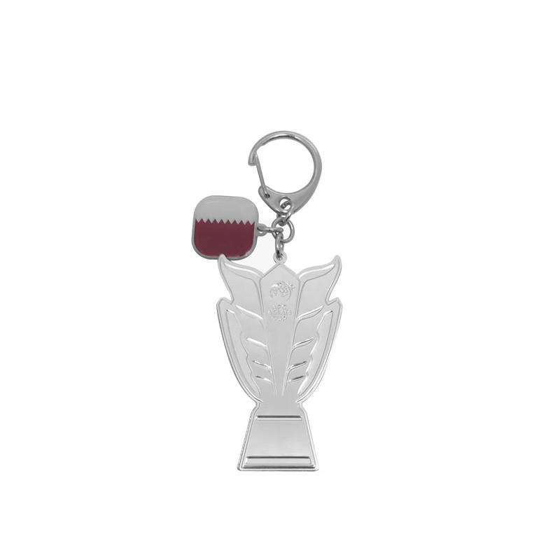 2D Trophy Keychain with Country Flag - Qatar - أكسسوار